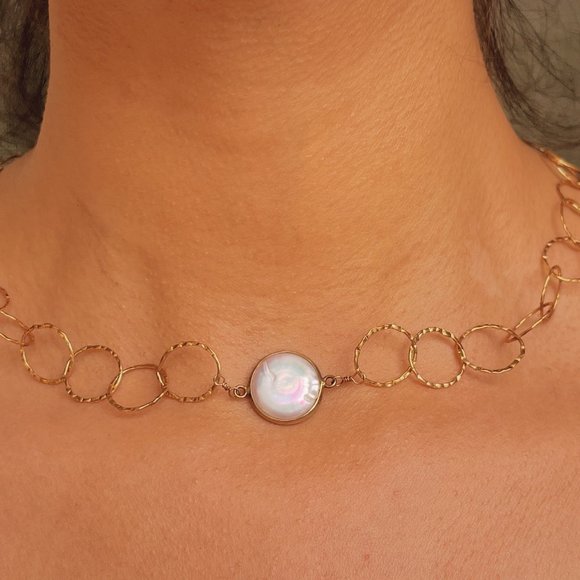 Pearl with Gold Plated Necklace - Picture 3 of 4